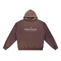 tallowtarian vintage washed gradient fleece hoodie