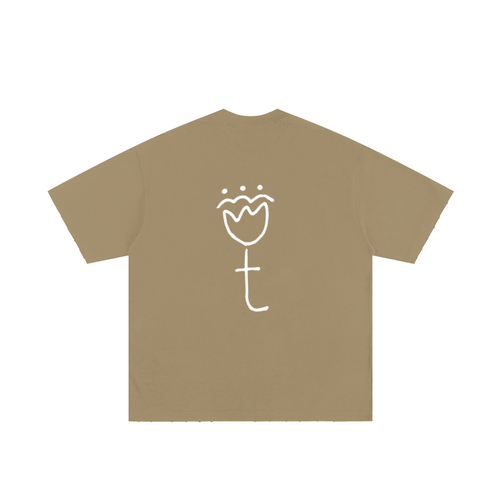 tallowtarian heavyweight hand-frayed t-shirt