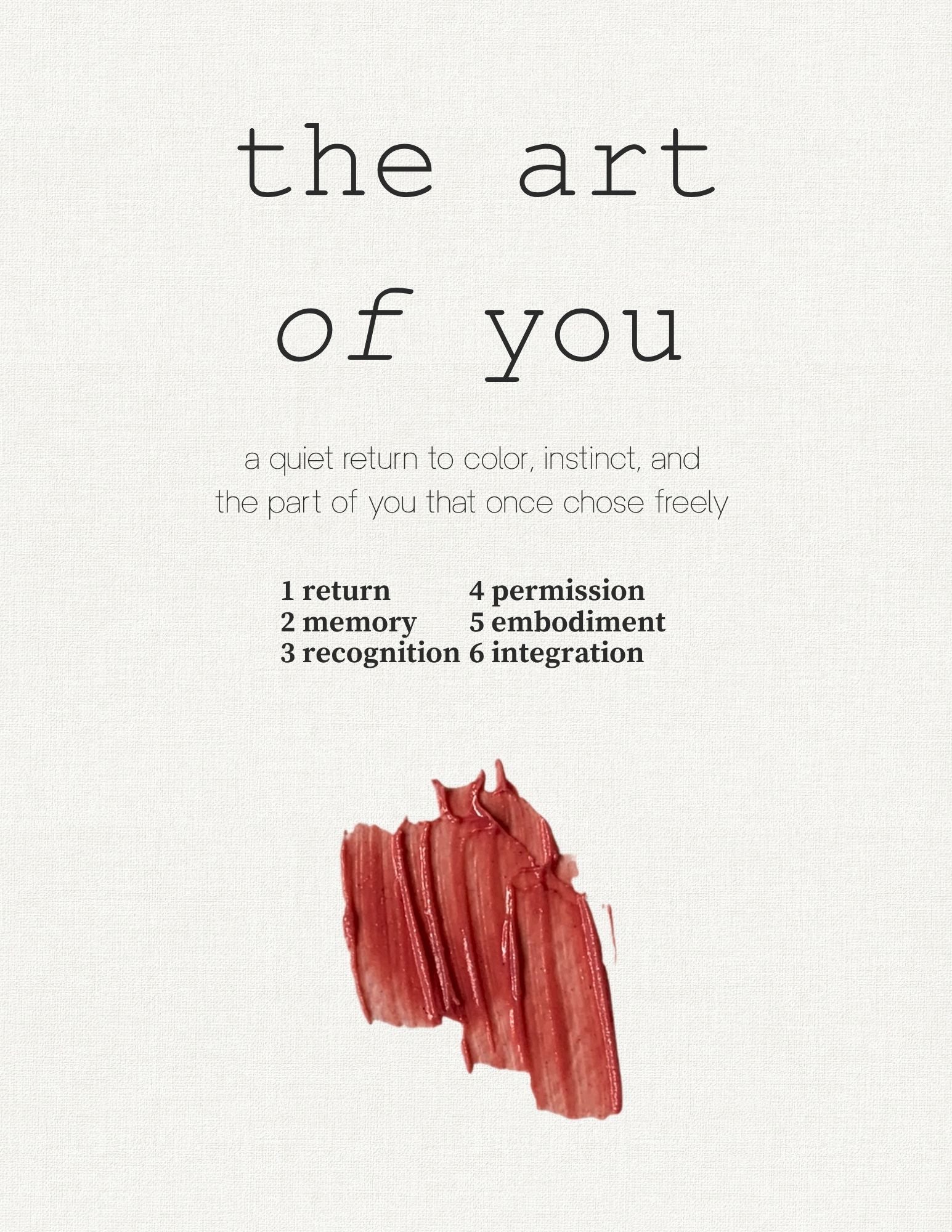 The Art of You — cover page