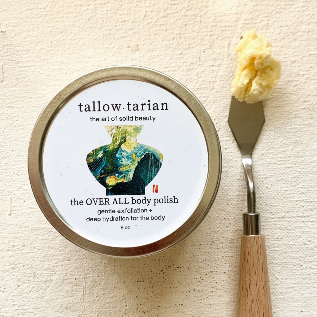 The Over All Body Polish with palette knife