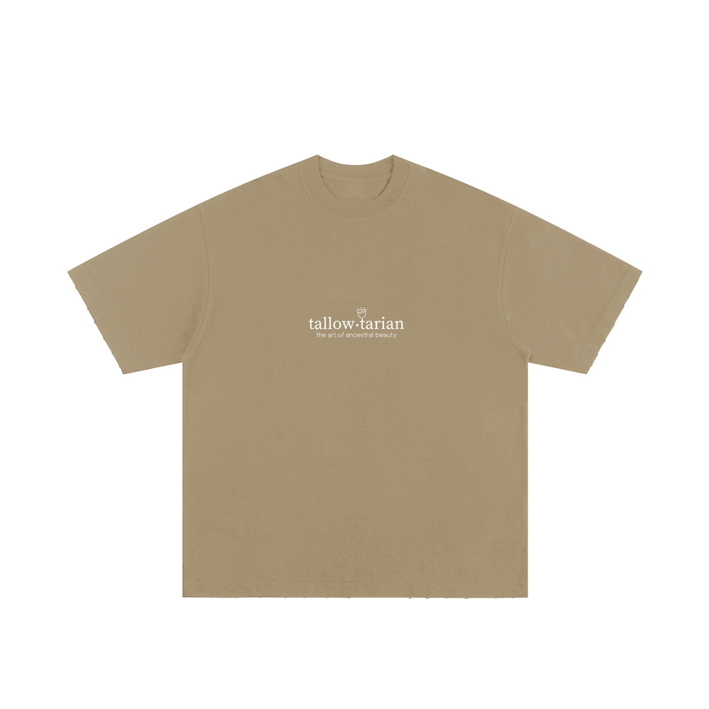 tallowtarian heavyweight hand-frayed t-shirt