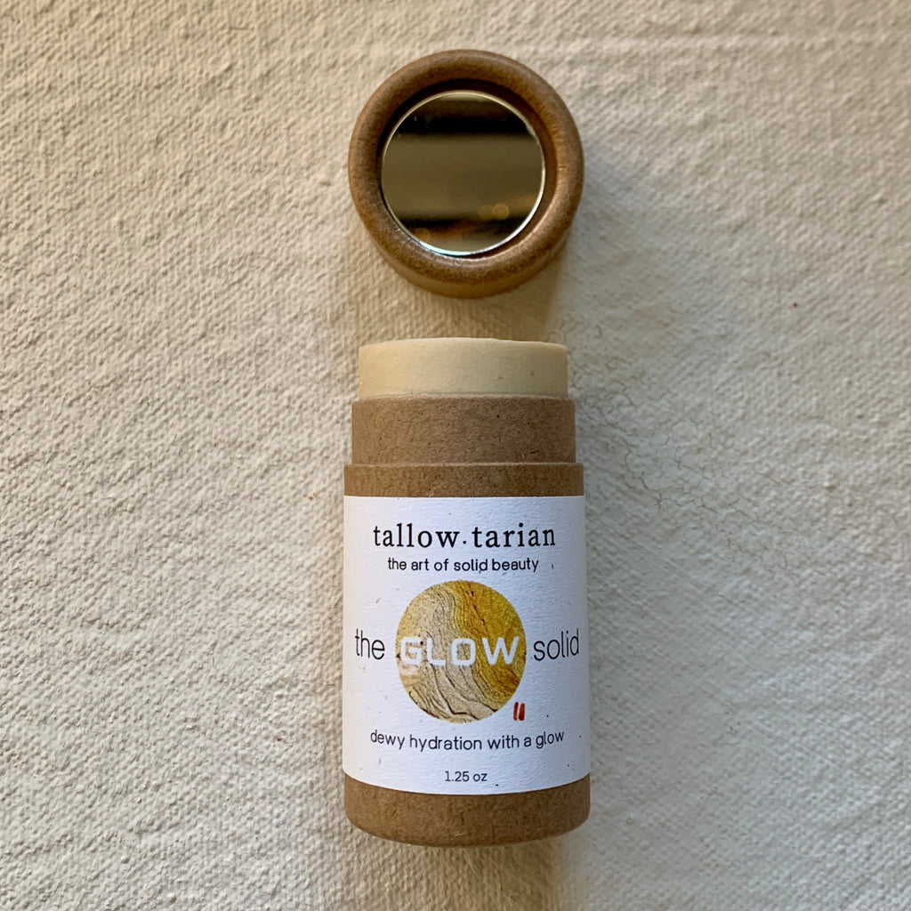 The Over All Glow Solid 1.25oz tube with mirror cap