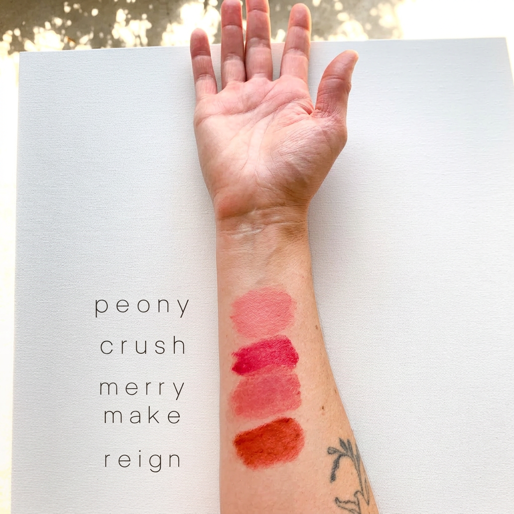 Matte Swatches - Sepia, Ruby, Cardinal, Superbloom