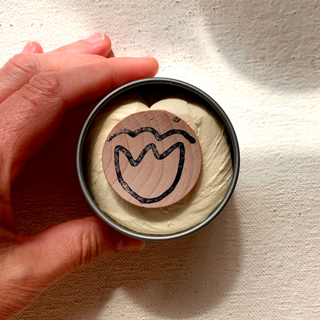 Over All Sun Paste 4oz open with wooden disc